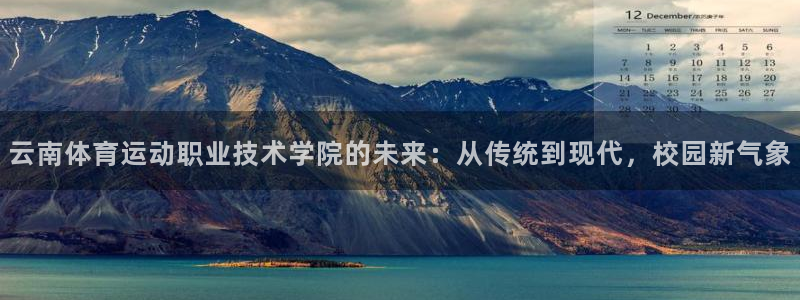 德国利记官方正版app集团：云南体育运动职业技术学院的未来：